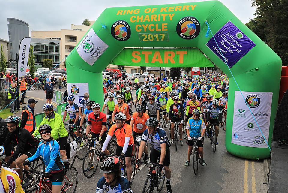 A picture at the start of the Ring of Kerry Charity Race 2017 (photo by Valerie O’Sullivan)